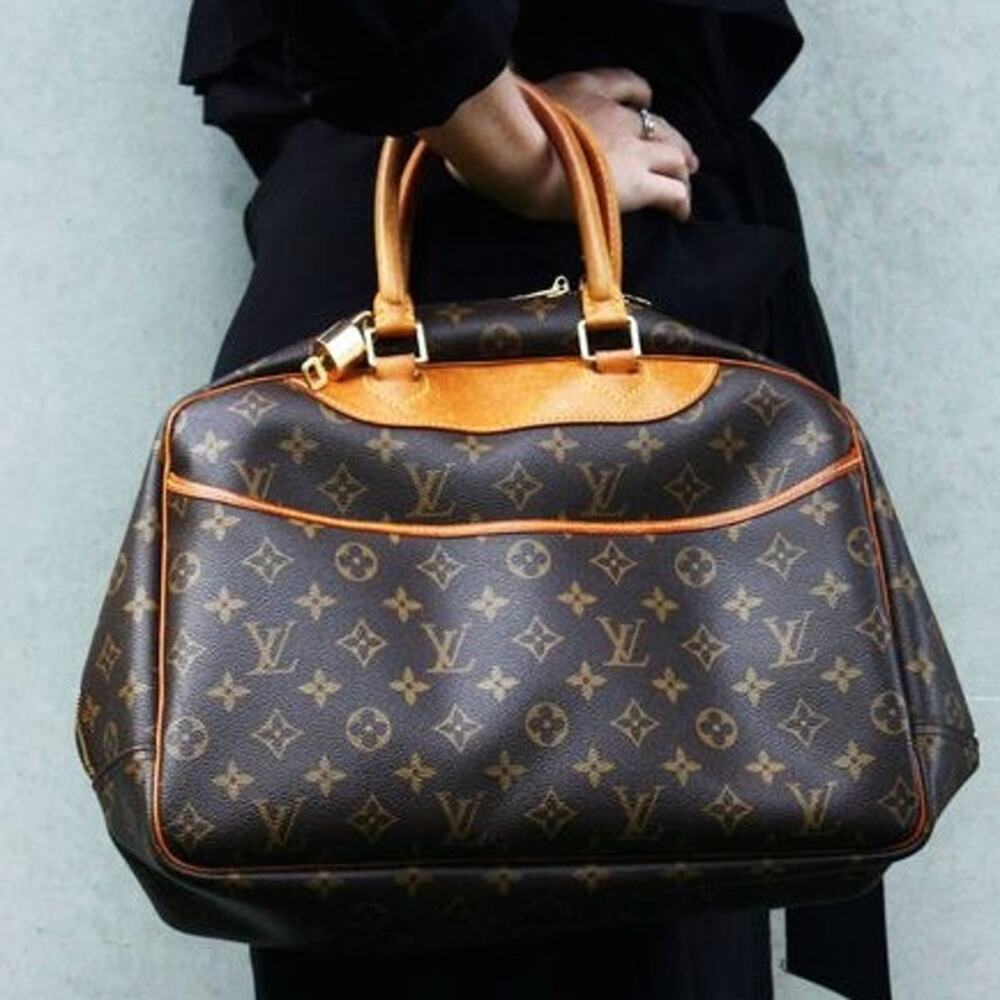 Louis Vuitton Brown and Tan Shoulder Bag
